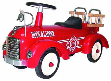 ride on metal fire engine